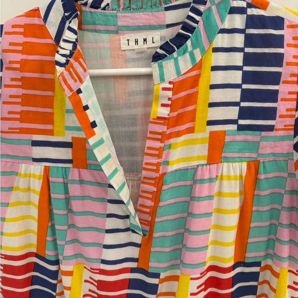 Thml Tiered Multicolor Geometric Pattern Mini Pea… - image 7